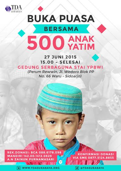 TDA Surabaya Buka Puasa Bersama 500 Anak Yatim