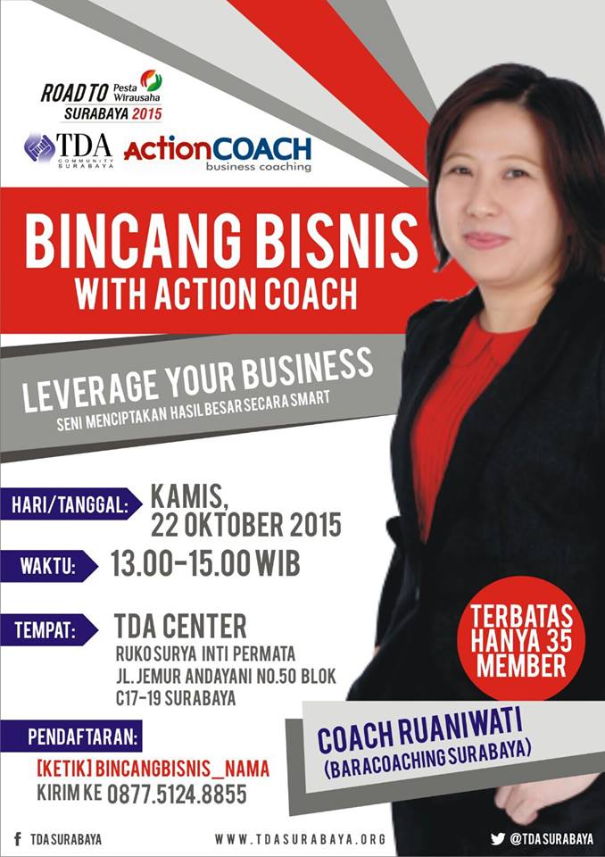 Bincang Bisnis TDA Surabaya Bersama ActionCOACH