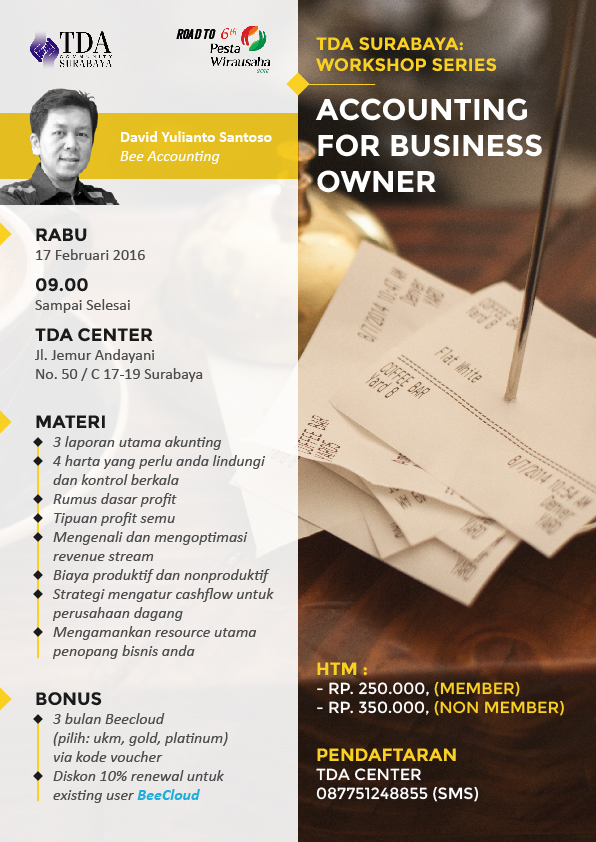 TDA Class – Accounting for Business Owner